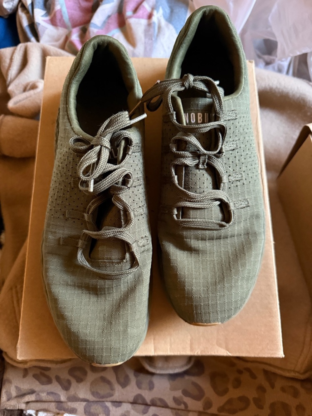NOBULL Olive Green Minimalist Training Sneakers